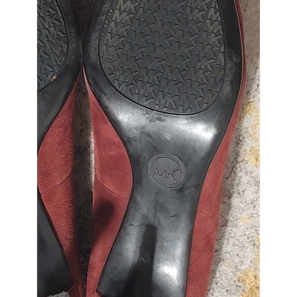 Michael Michael Kors Women's Burgundy Suede Pumps Heels Size 7 - Picture 7 of 12